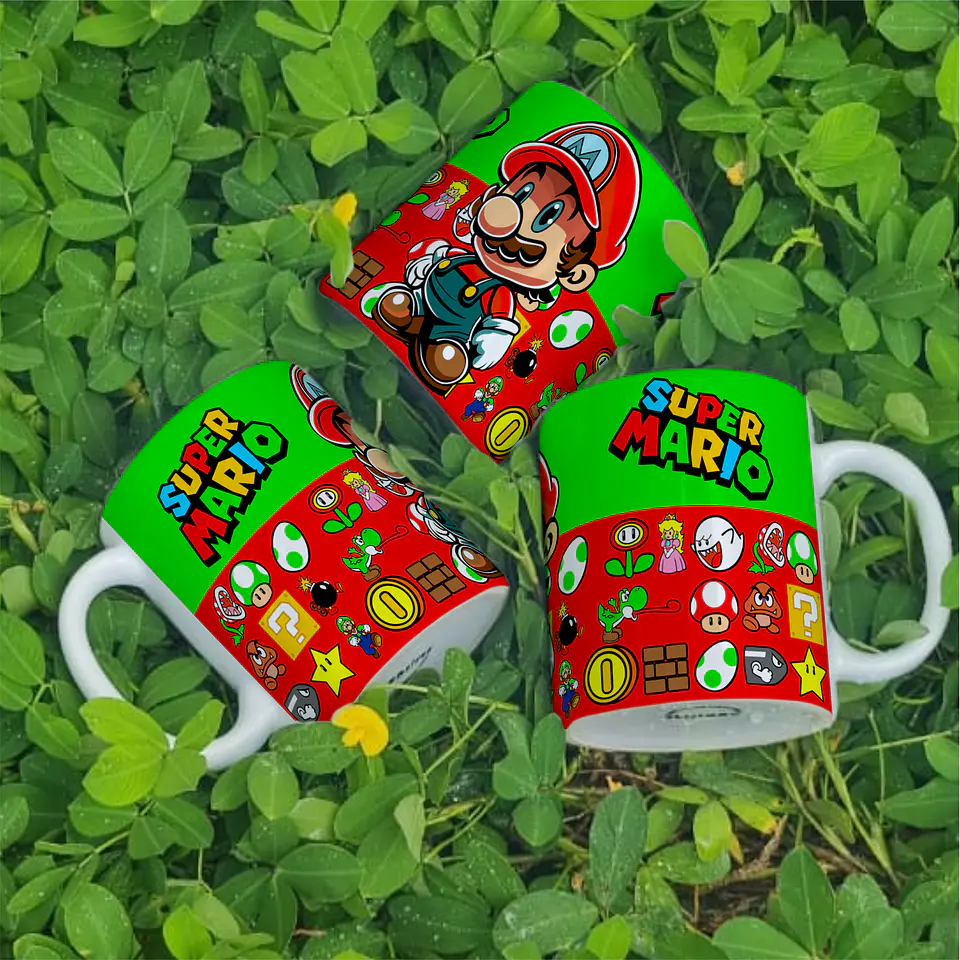 3 Artes para Caneca Super Mario Arquivo Editável 2