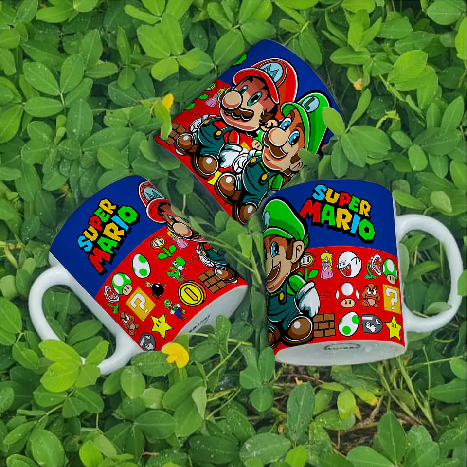 3 Artes para Caneca Super Mario Arquivo Editável 3