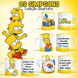 4 Artes para Caneca Simpsons Arquivo em Jpg 