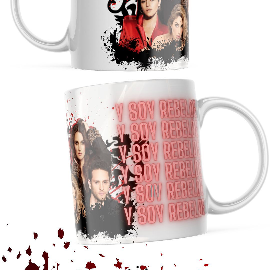 7 Artes para Caneca e Camisa Rebeldes RBD Arquivo em Jpg 4