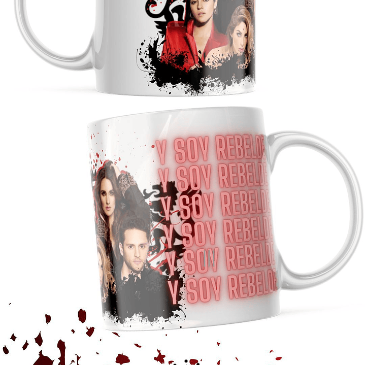 7 Artes para Caneca e Camisa Rebeldes RBD Arquivo em Jpg 4