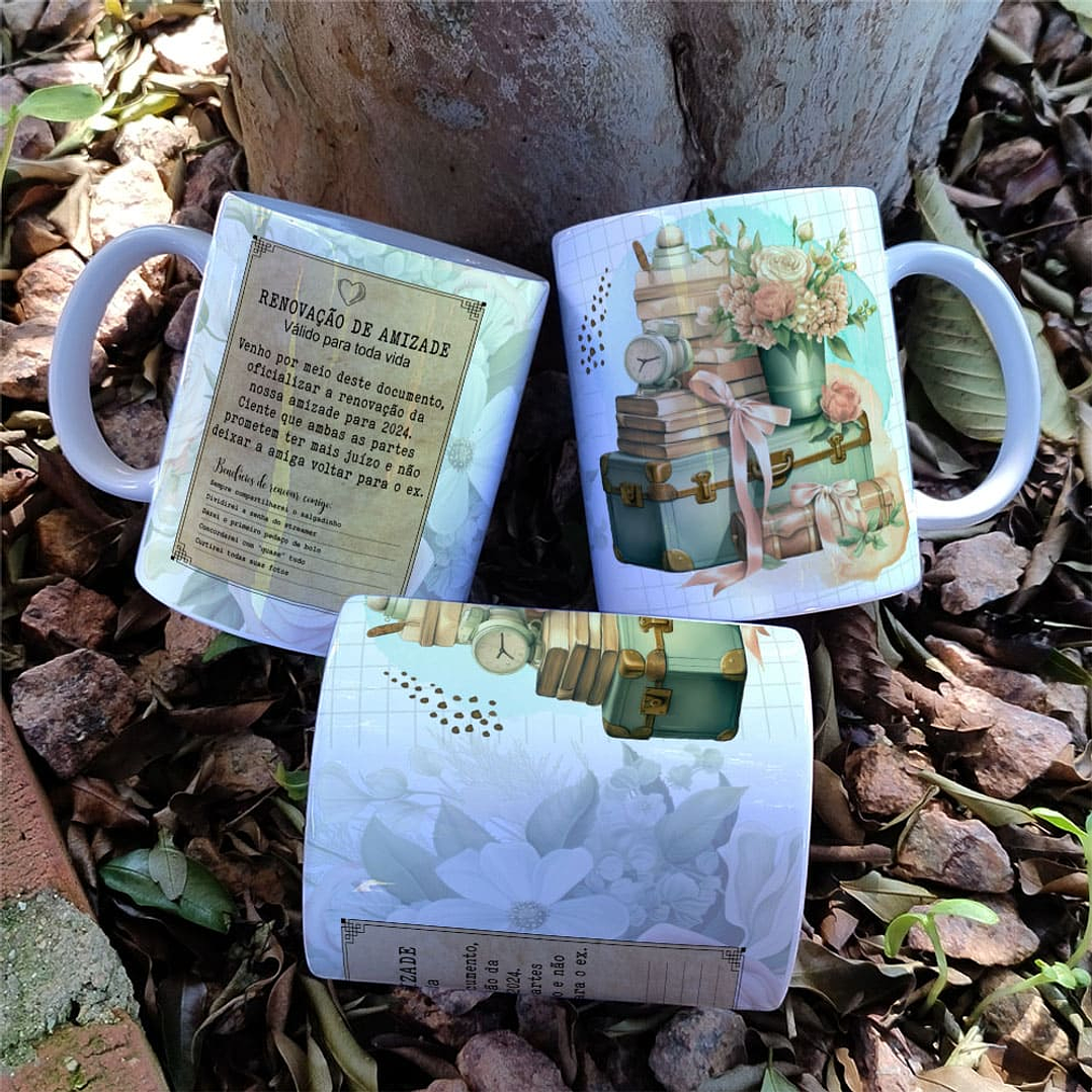 8 Artes para Caneca Amizade Amigas Arquivo Editável   5