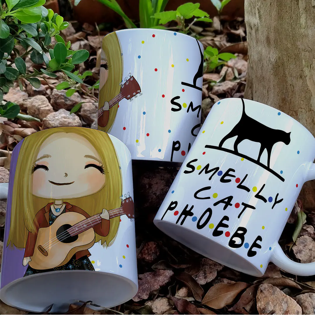 8 Artes para Caneca Friends Personagens Arquivo em Jpg 3