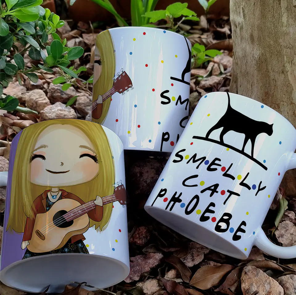 8 Artes para Caneca Friends Personagens Arquivo em Jpg 3