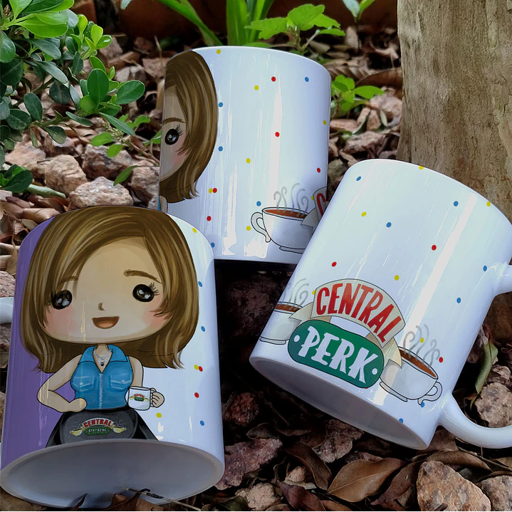 8 Artes para Caneca Friends Personagens Arquivo em Jpg 4