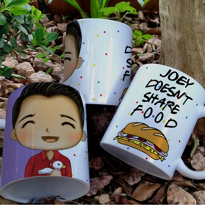 8 Artes para Caneca Friends Personagens Arquivo em Jpg 5