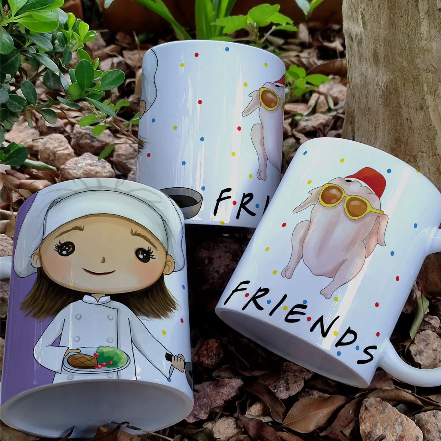 8 Artes para Caneca Friends Personagens Arquivo em Jpg 8