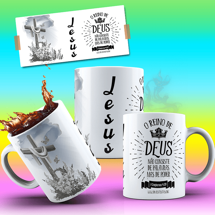 10 Artes para Caneca Leão de Judá Arquivo em Jpg 10
