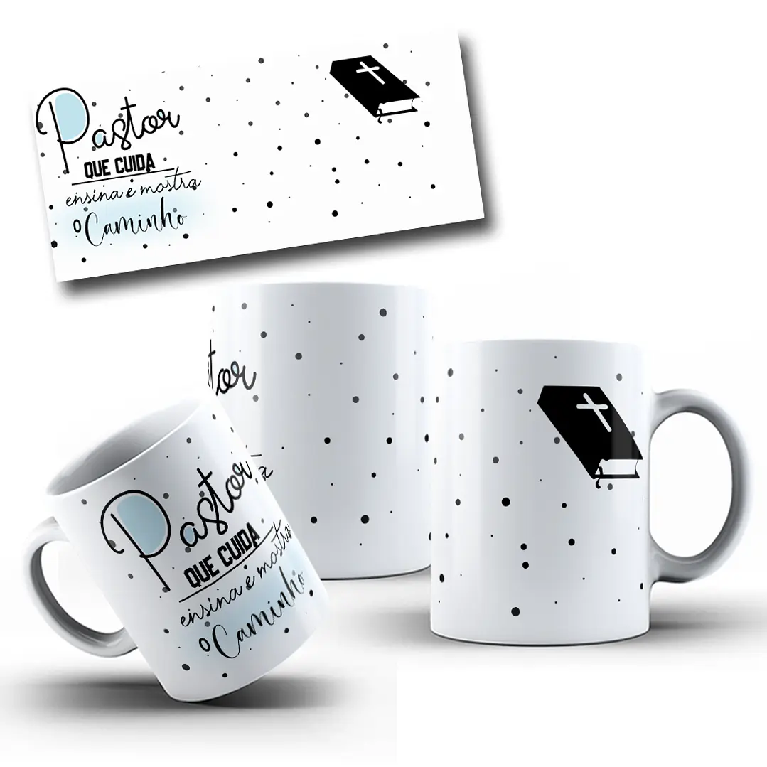 10 Artes para Caneca Pastor e Pastora Igreja Arquivo em Jpg 3