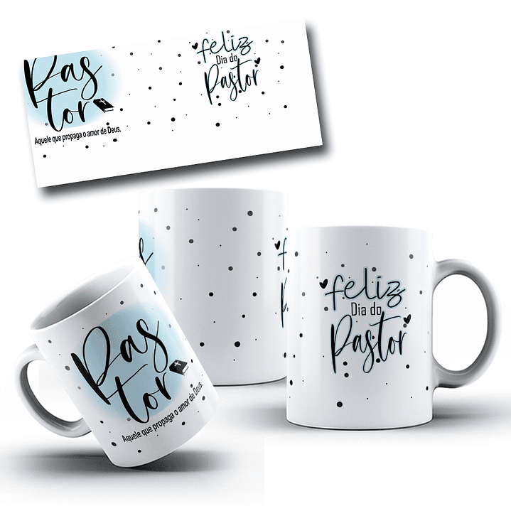 10 Artes para Caneca Pastor e Pastora Igreja Arquivo em Jpg 1