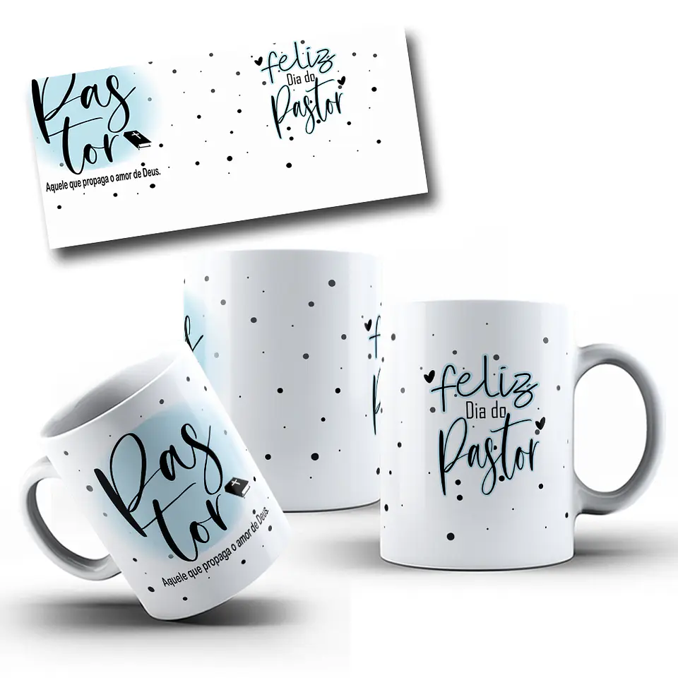 10 Artes para Caneca Pastor e Pastora Igreja Arquivo em Jpg 1