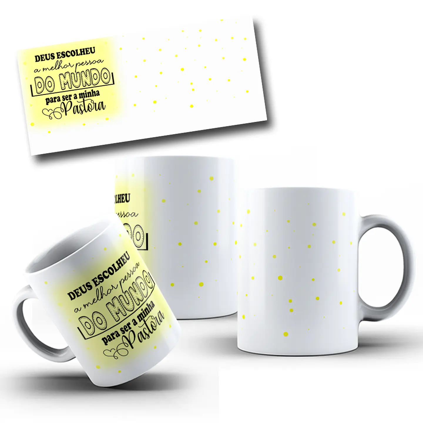 10 Artes para Caneca Pastor e Pastora Igreja Arquivo em Jpg 8