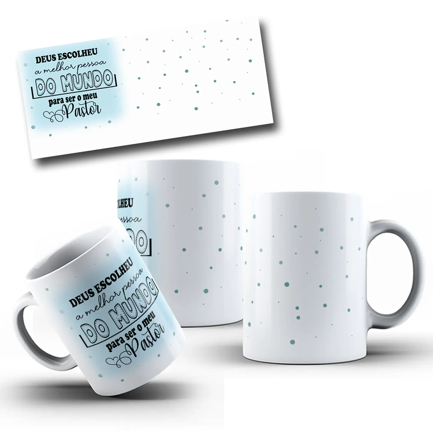 10 Artes para Caneca Pastor e Pastora Igreja Arquivo em Jpg 9
