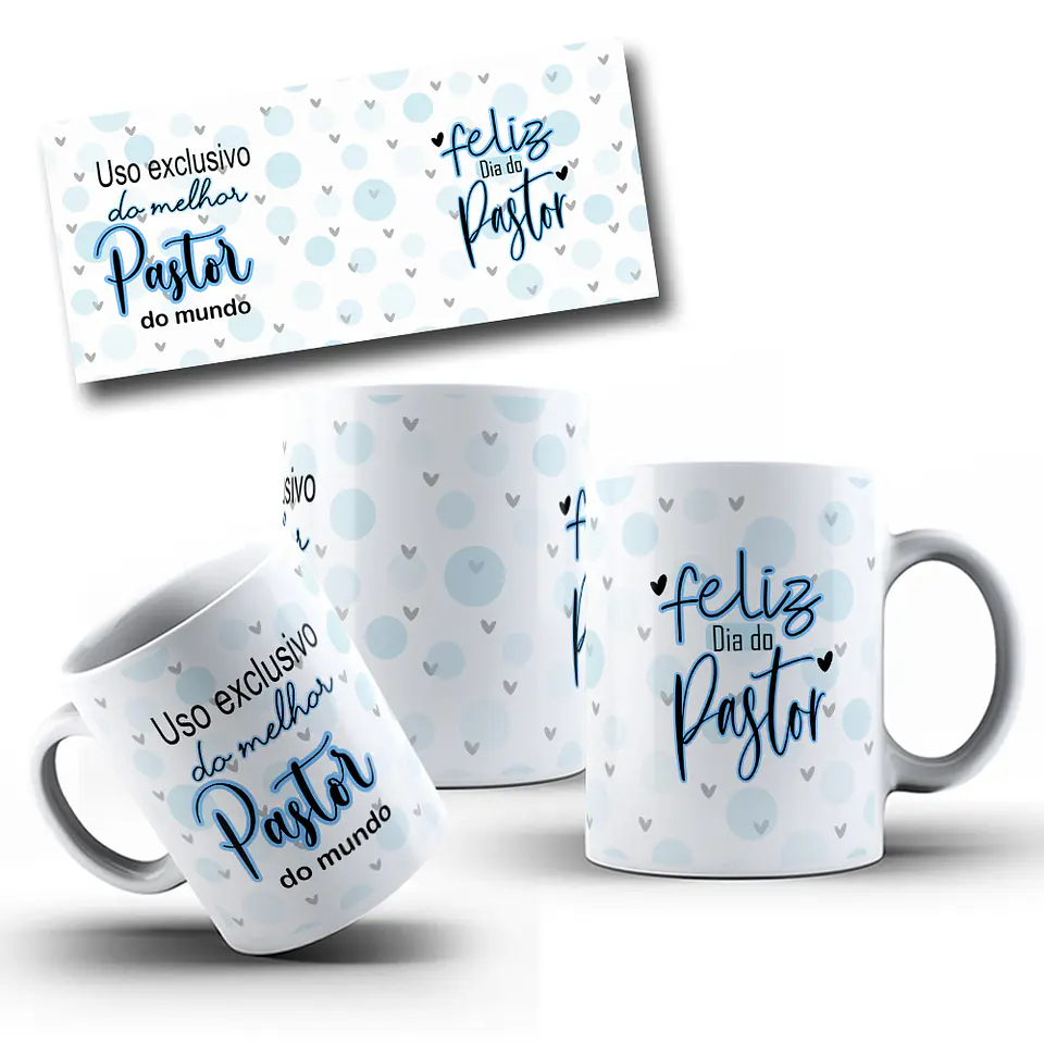10 Artes para Caneca Pastor e Pastora Igreja Arquivo em Jpg 10