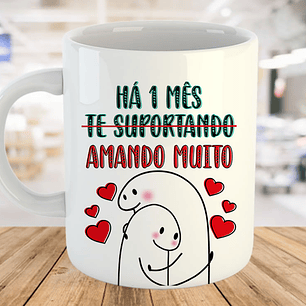 12 Artes para Caneca Flork Meses de Namoro Arquivo em Jpg