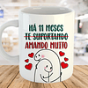 12 Artes para Caneca Flork Meses de Namoro Arquivo em Jpg