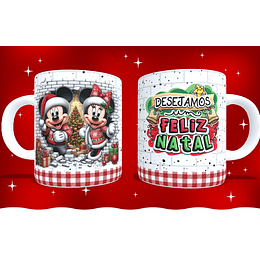 14 Artes para Caneca e Camisa Natal Mickey Arquivo em Png