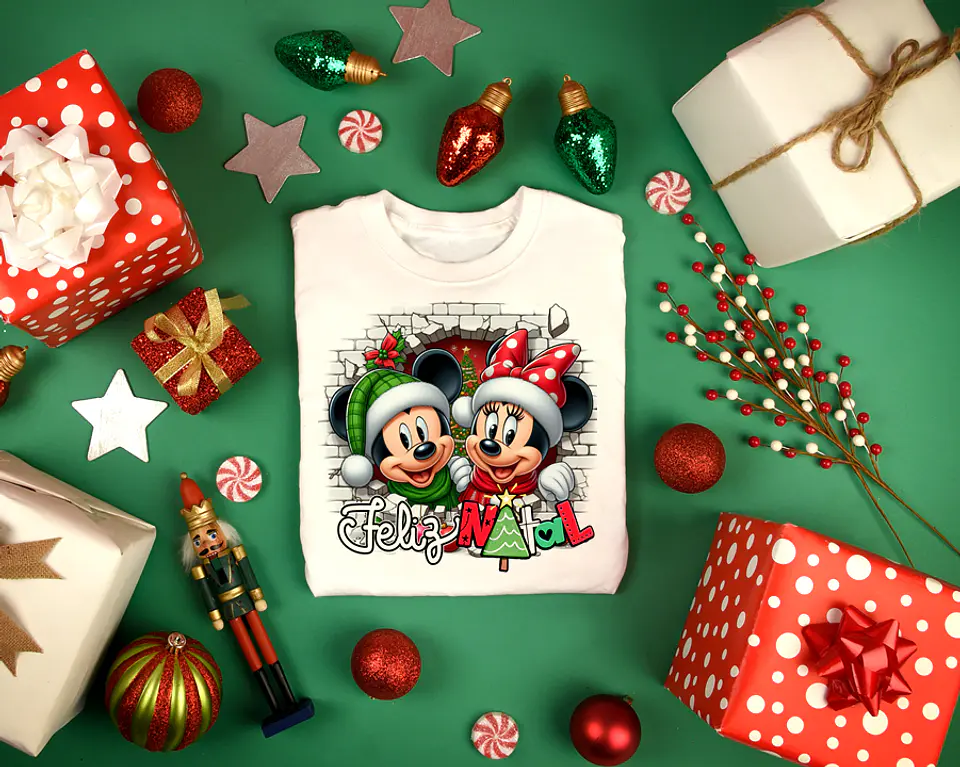14 Artes para Caneca e Camisa Natal Mickey Arquivo em Png 13