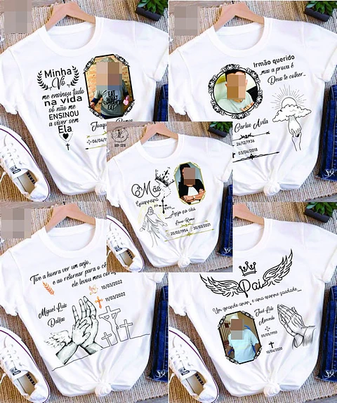 15 Artes para Caneca e Camisa Finados Arquivo Editável 