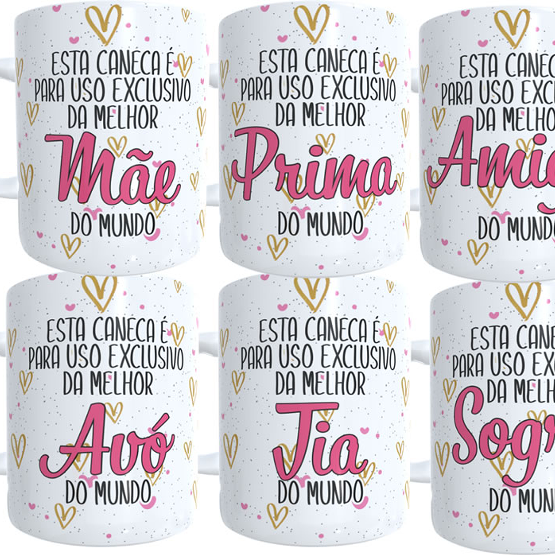 15 Artes para Caneca Família Arquivo em Jpg 1