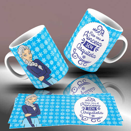 15 Artes para Caneca Princesas da Disney Arquivo Editável