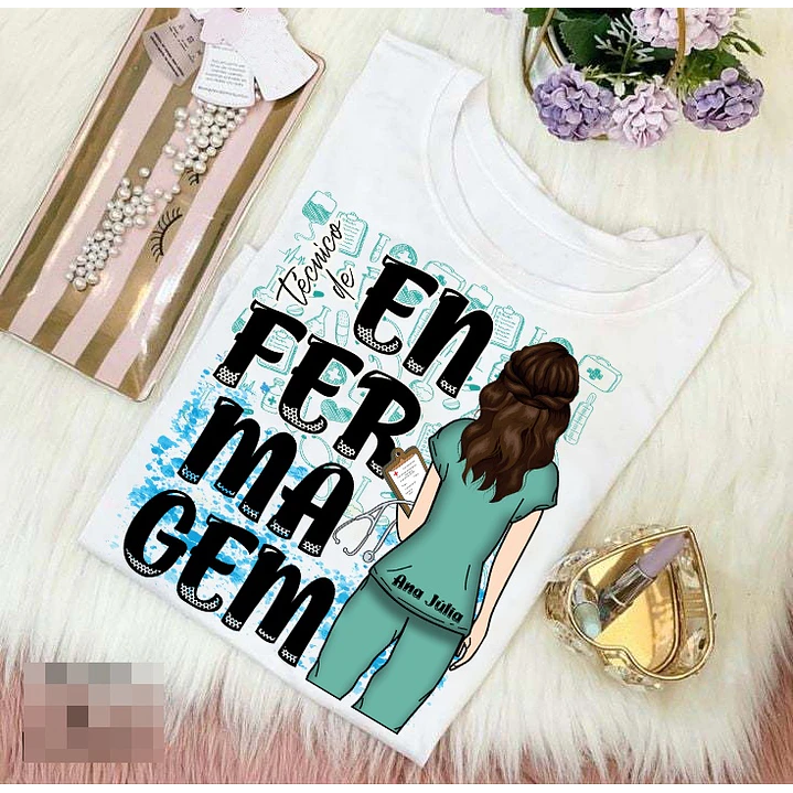 16 Artes para Caneca e Camisa Enfermagem Arquivo Editável 2