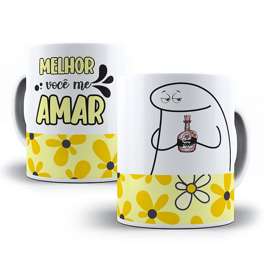 16 Artes para Caneca Flork Dia dos Namorados Arquivo Editável 