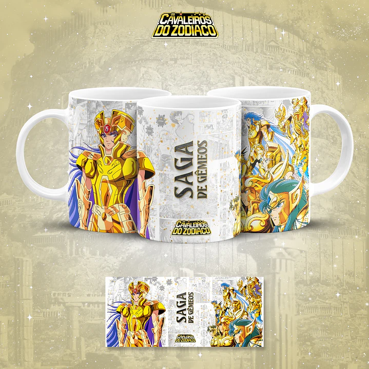 18 Artes para Caneca Cavaleiros do Zodiaco Arquivo em Jpg 17