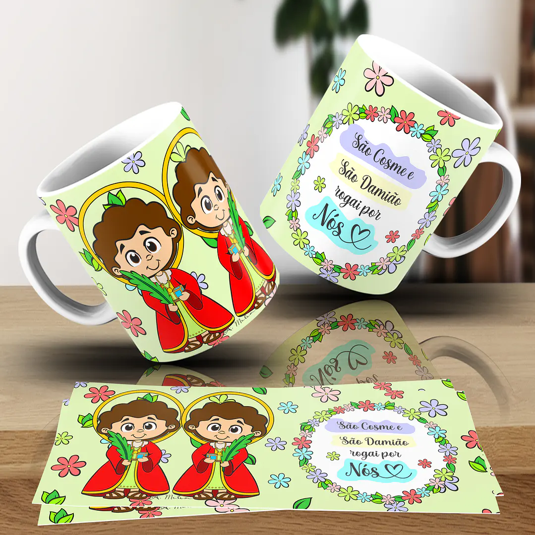 20 Artes para Caneca Santinhos Religião Arquivo em Jpg 8