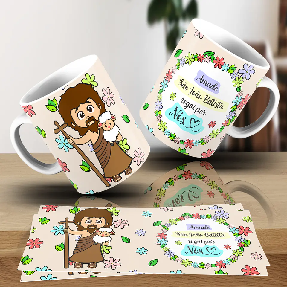 20 Artes para Caneca Santinhos Religião Arquivo em Jpg 9