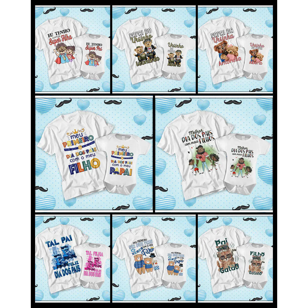 27 Artes para Camisa Tal pai Tal Filho Dia dos Pais Arquivo em Jpg 1