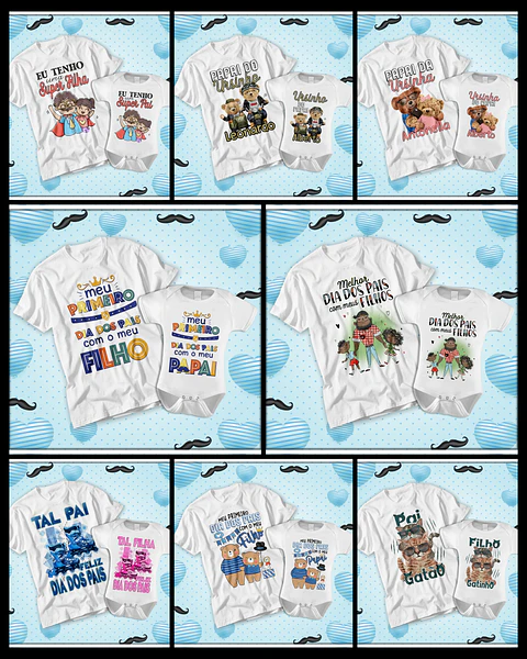 27 Artes para Camisa Tal pai Tal Filho Dia dos Pais Arquivo em Jpg
