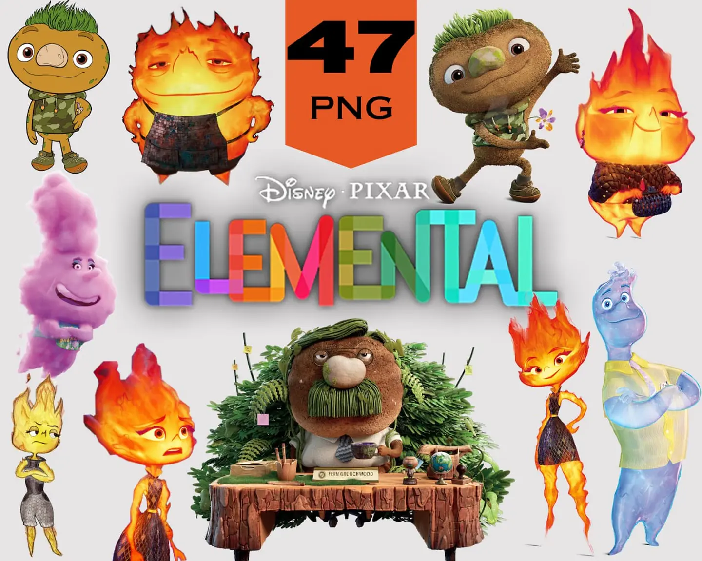 Kit Digital Elementos Filme em Png 1