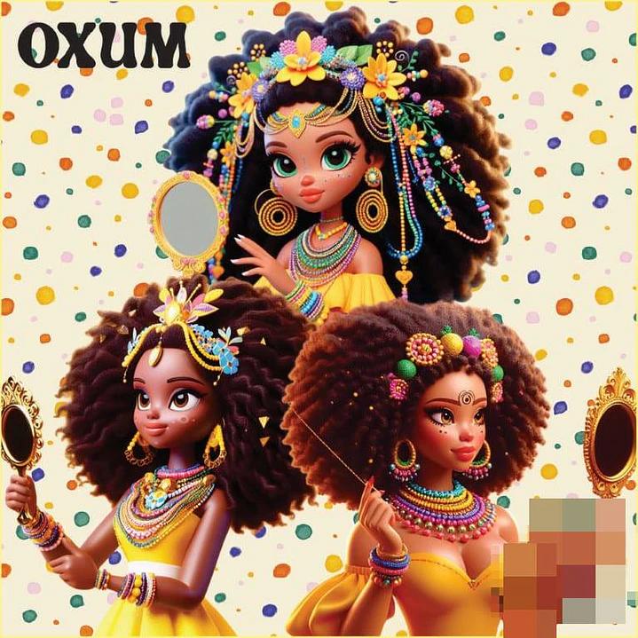 Kit Digital Mascotinhas Orixás Afro Axé em Png 5