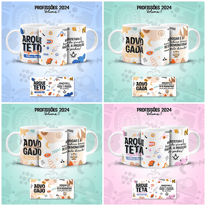 29 Artes para Caneca Profissões Arquivo em Jpg 5