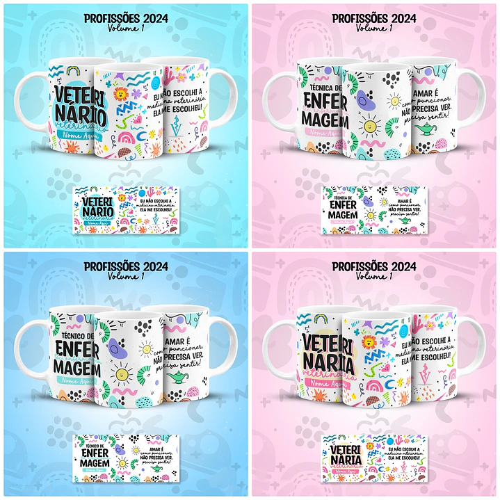 29 Artes para Caneca Profissões Arquivo em Jpg 7