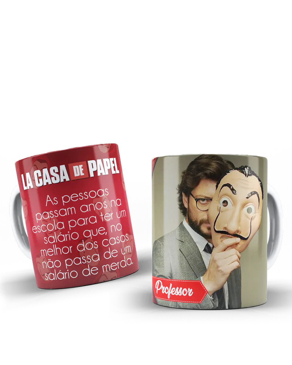48 Artes para Caneca La Casa de Papel Arquivo em Jpg  11