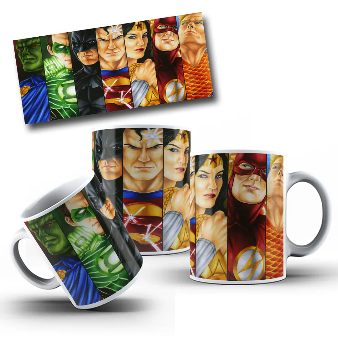50 Artes para Caneca Super Heróis Arquivo em Jpg 17