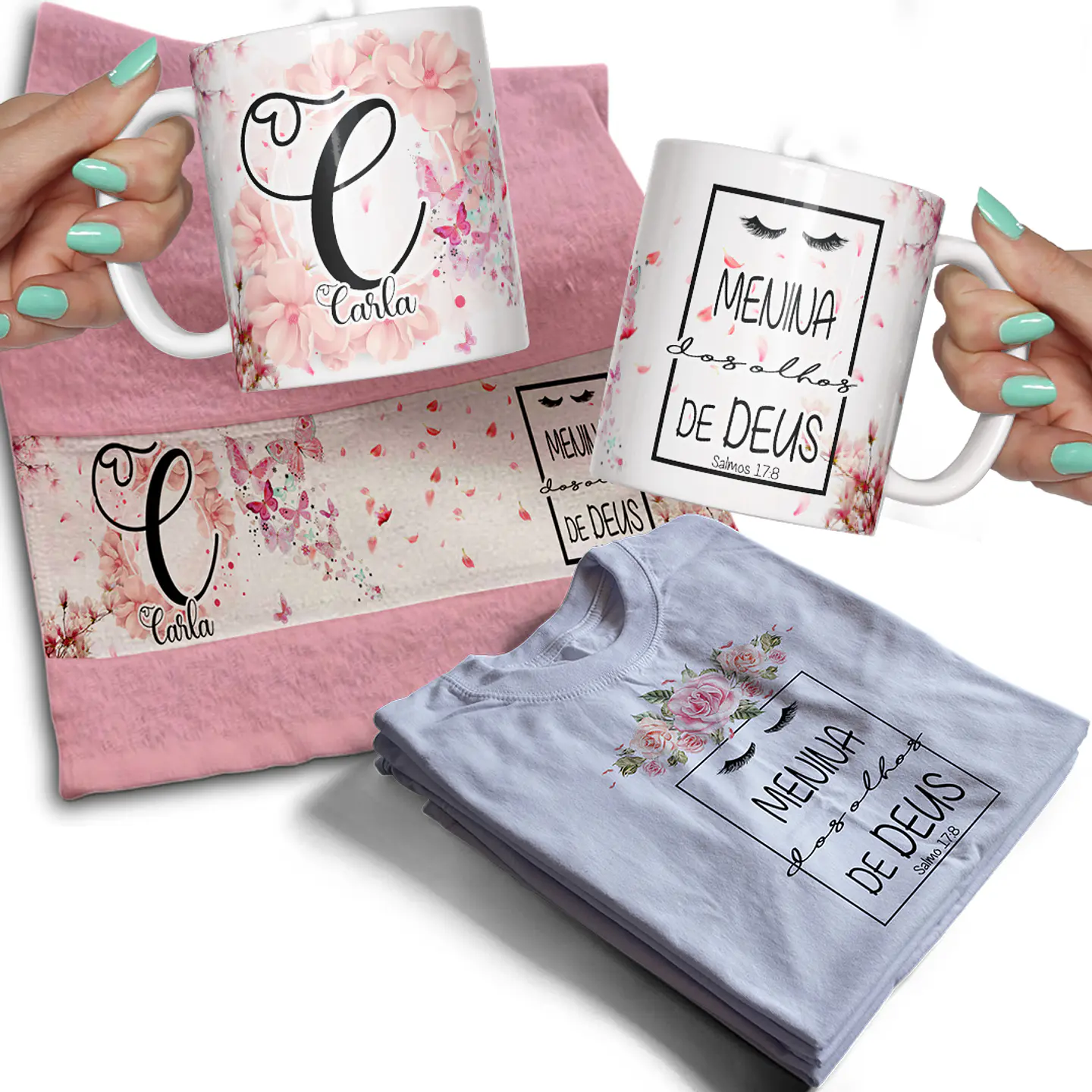 63 Artes para Caneca e Camisa Alfabeto Biblico Arquivo Editável 7