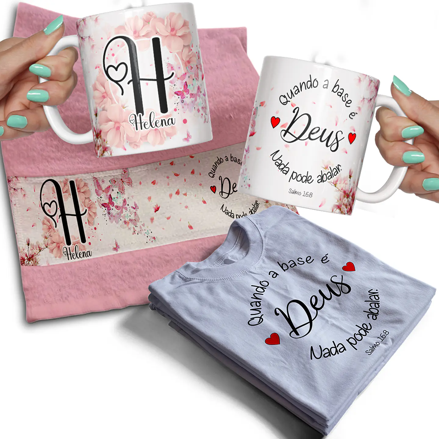 63 Artes para Caneca e Camisa Alfabeto Biblico Arquivo Editável 11
