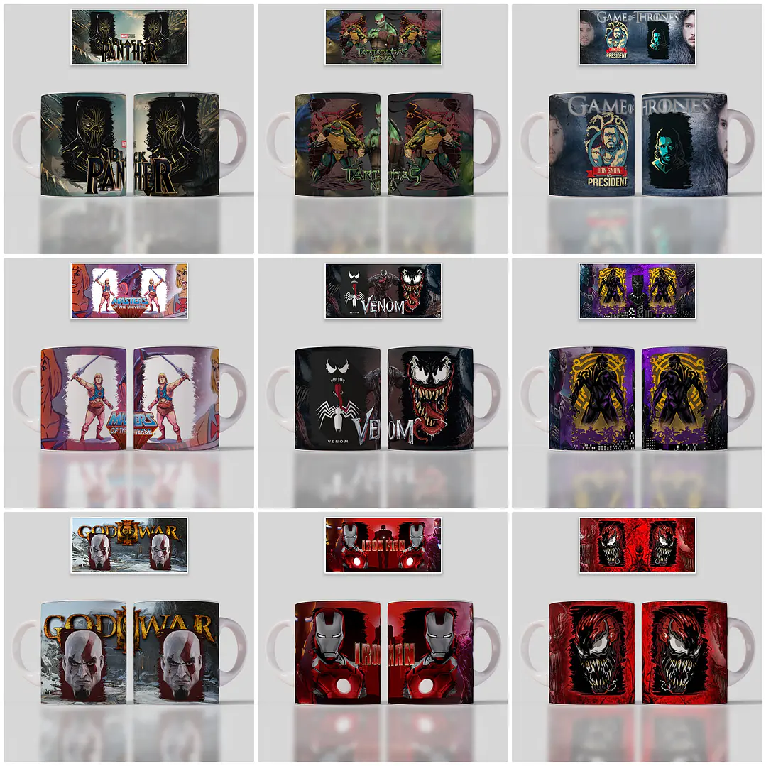 90 Artes para Caneca Filme Desenhos Geek Arquivo em Jpg 6