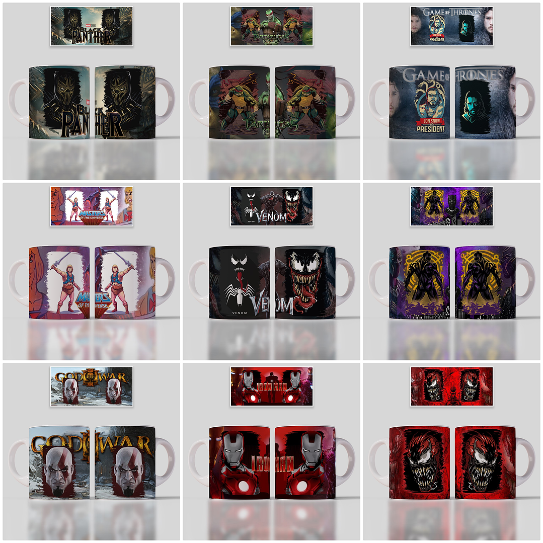 90 Artes para Caneca Filme Desenhos Geek Arquivo em Jpg 6