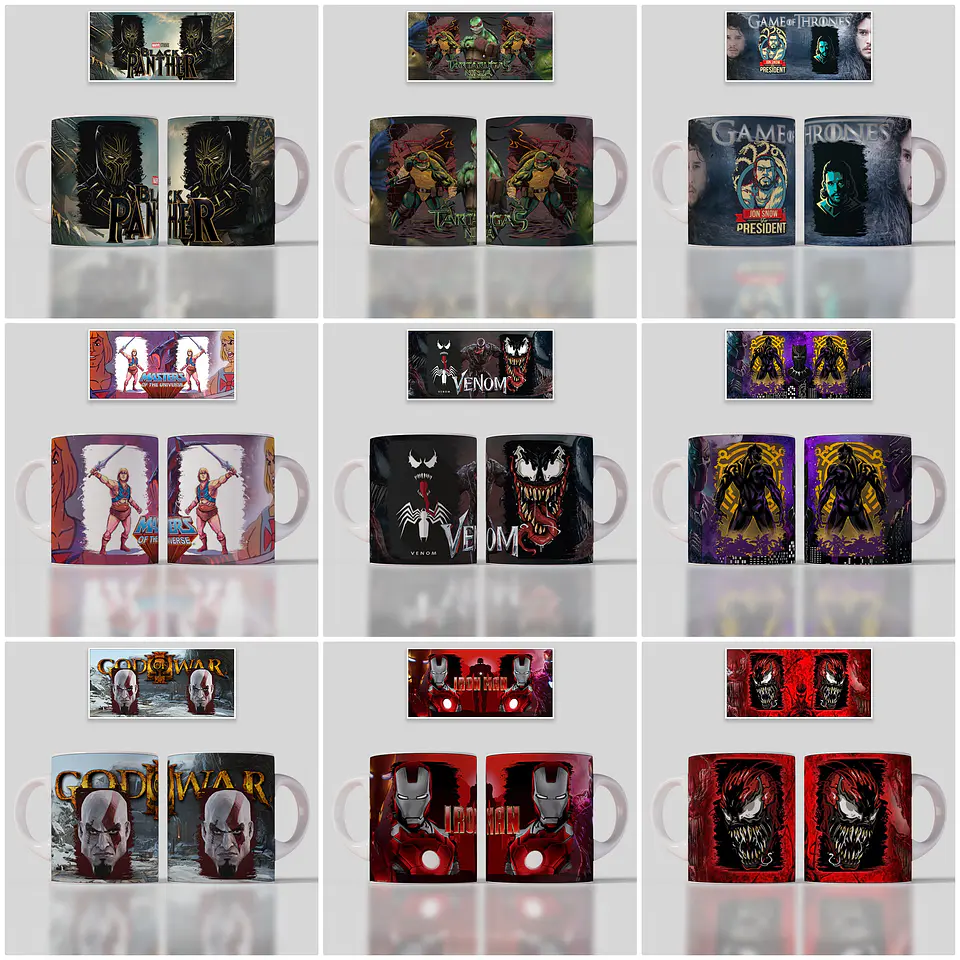 90 Artes para Caneca Filme Desenhos Geek Arquivo em Jpg 6