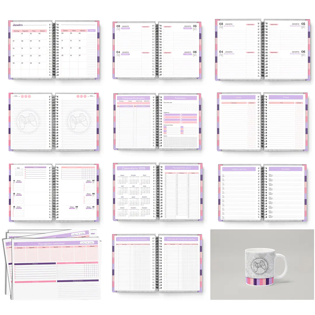 Arquivo Agenda Gamer Tudo Sob Controle 2024 em Pdf   3
