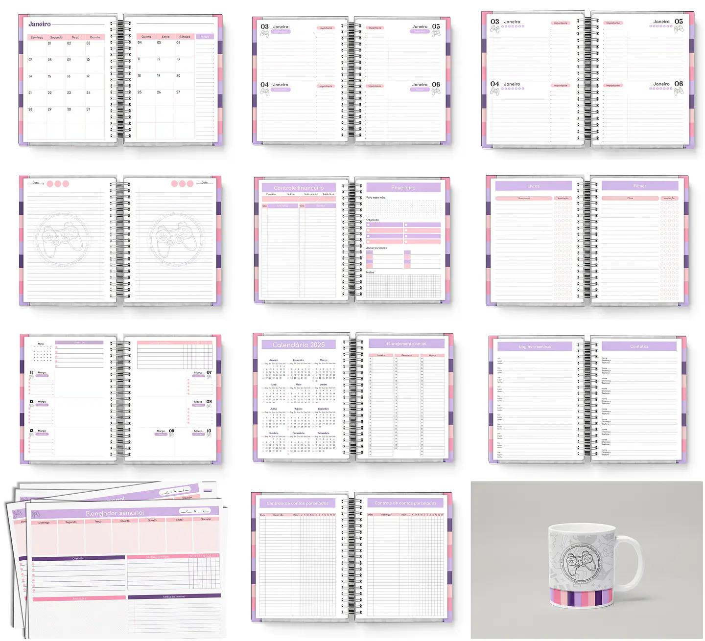 Arquivo Agenda Gamer Tudo Sob Controle 2024 em Pdf   3