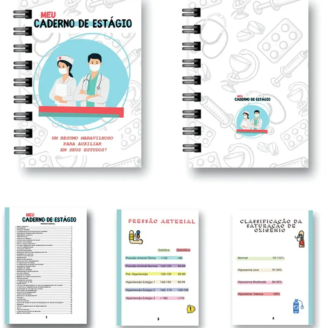 Arquivo Caderno Estágio para Enfermagem em Pdf 1