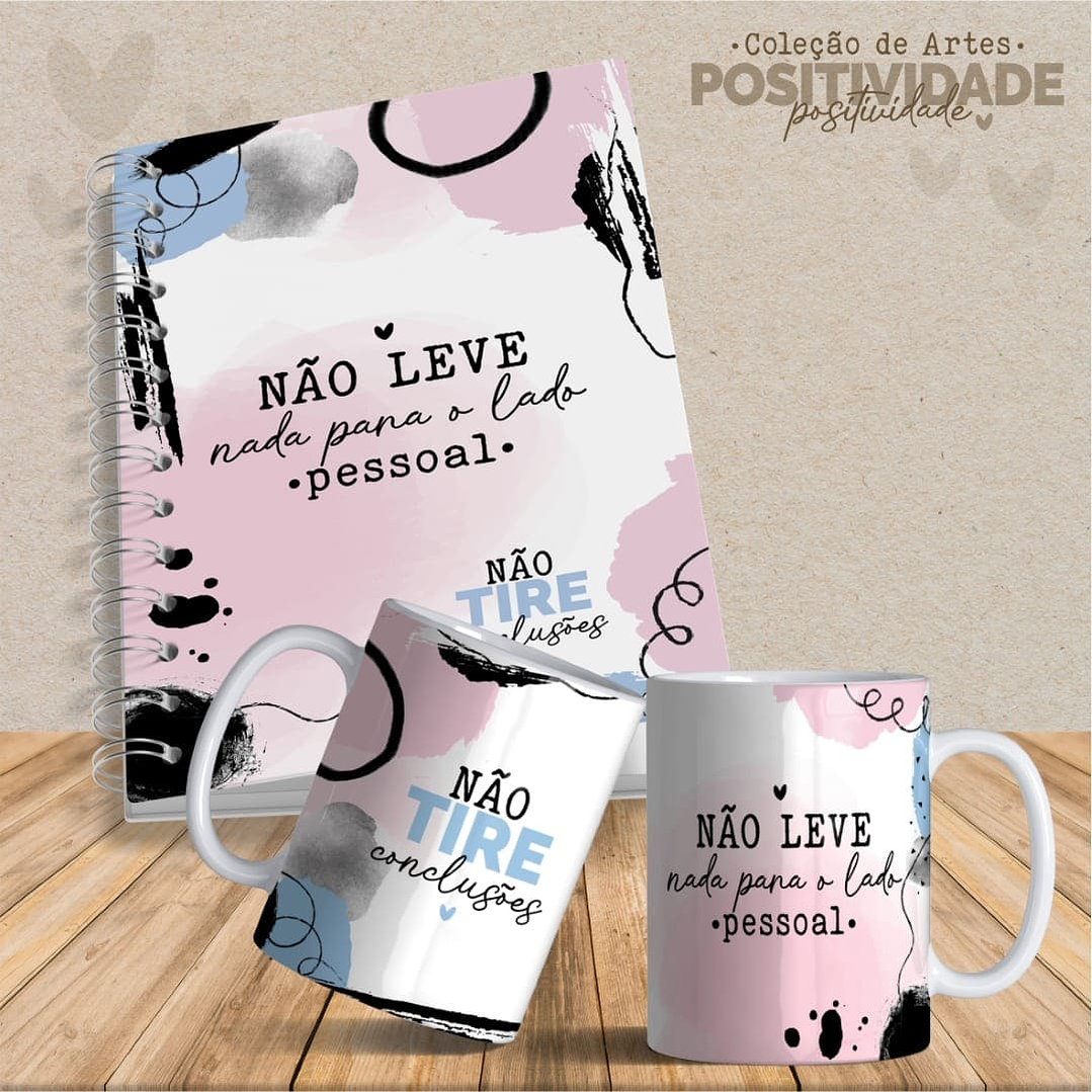 Arquivo para Capa Agendas e Caneca Positividade Arquivo Editável 8
