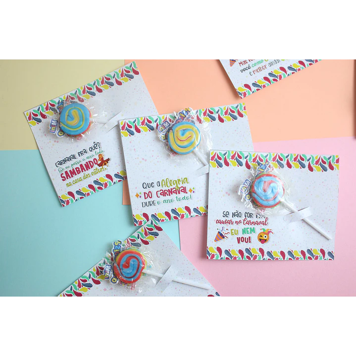 Arte para Pirulito Carnaval em Pdf 2