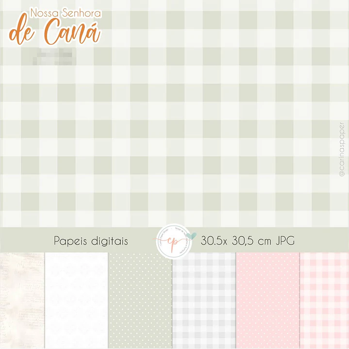 Kit Digital Nossa Senhora de Caná Aquarela em Png  5