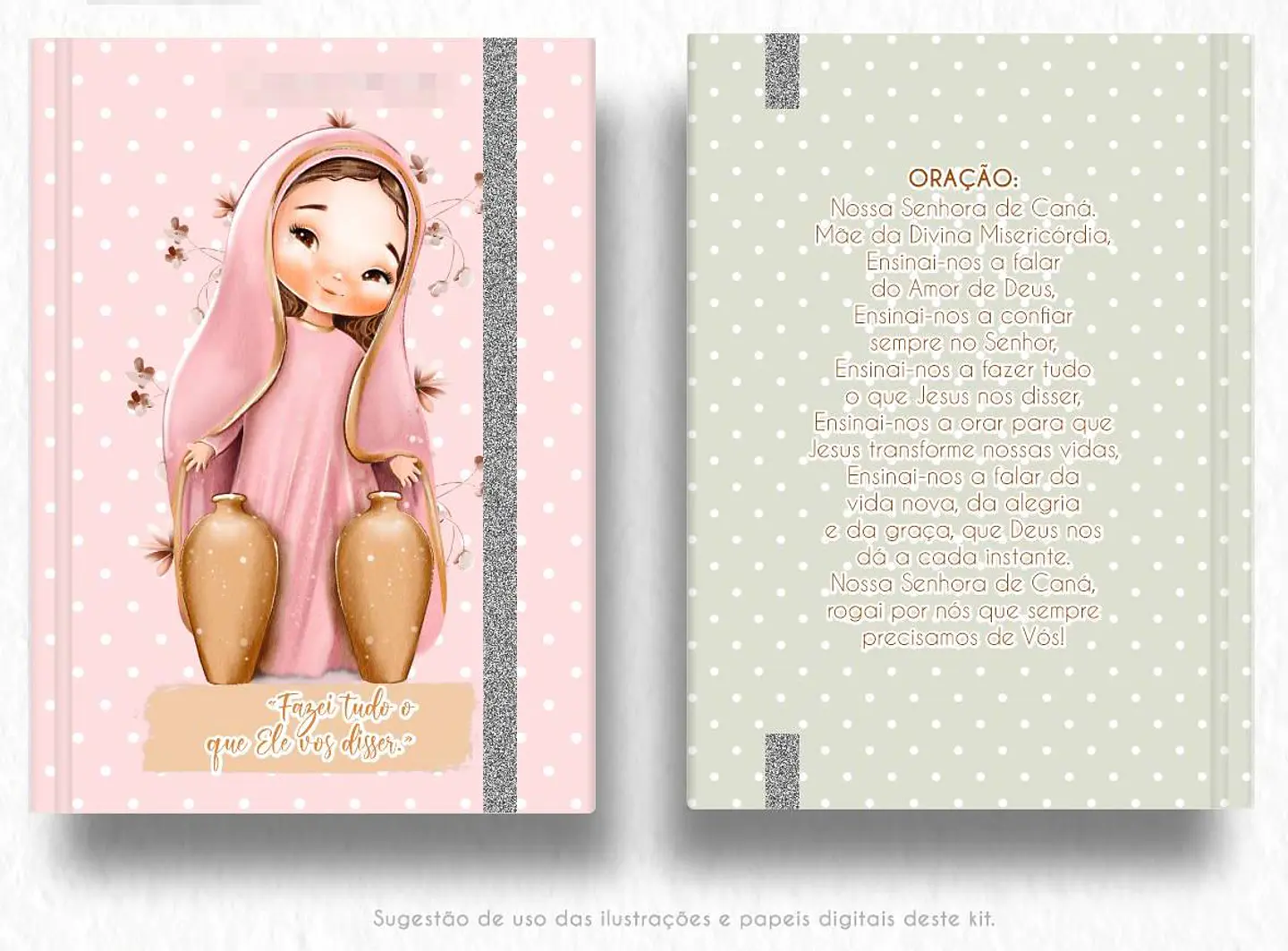 Kit Digital Nossa Senhora de Caná Aquarela em Png  7